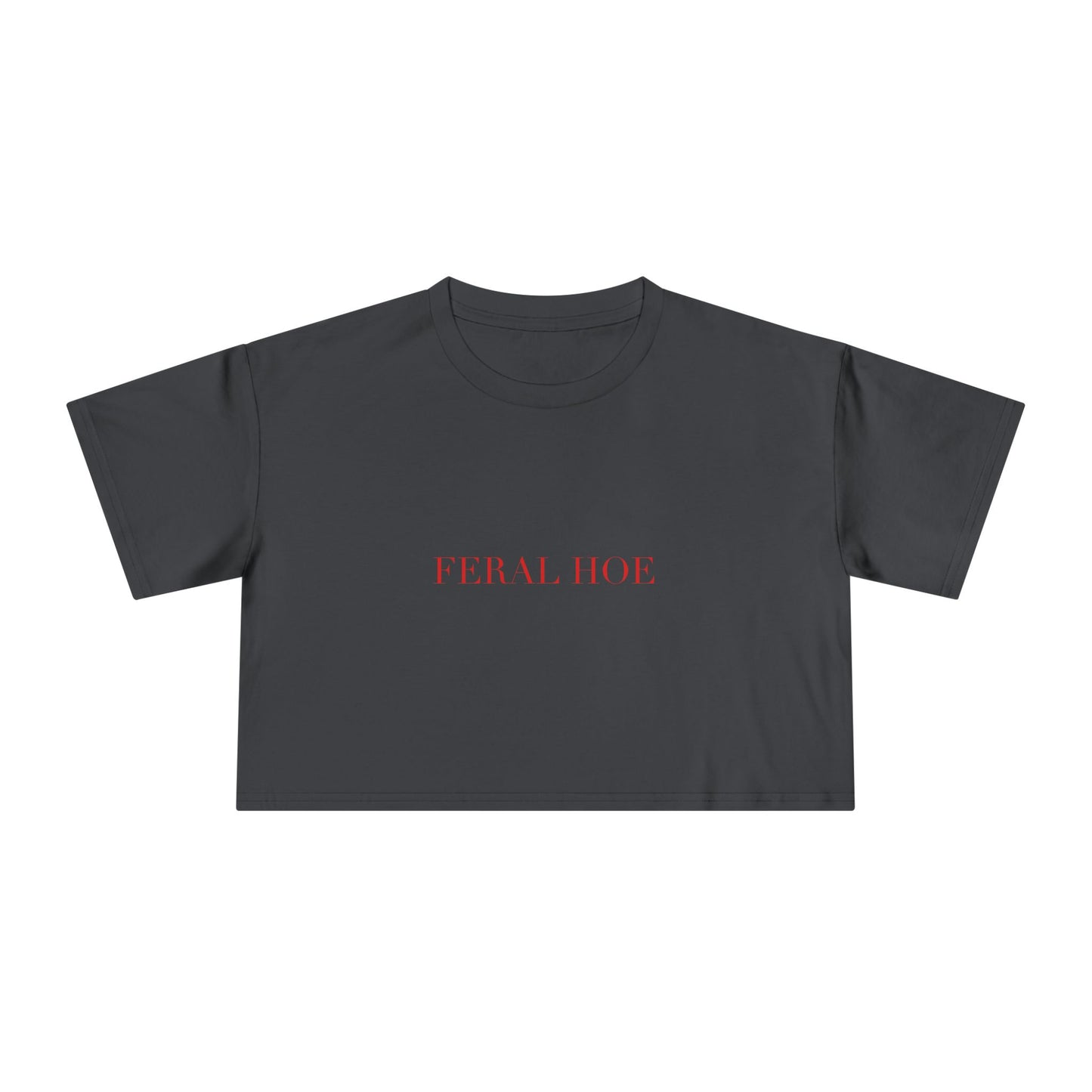 FERAL HOE — Cursive | Crop Tee