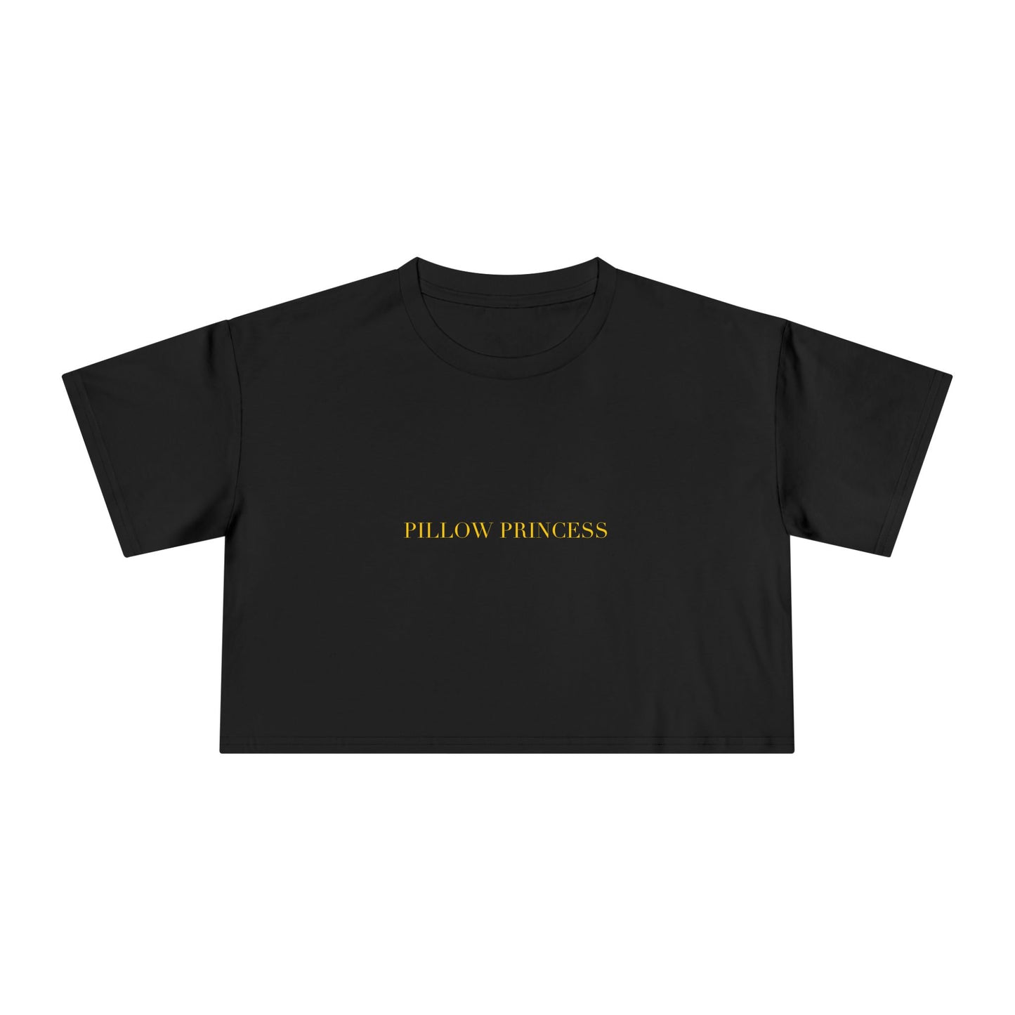 PILLOW PRINCESS — Cursive | Crop Tee