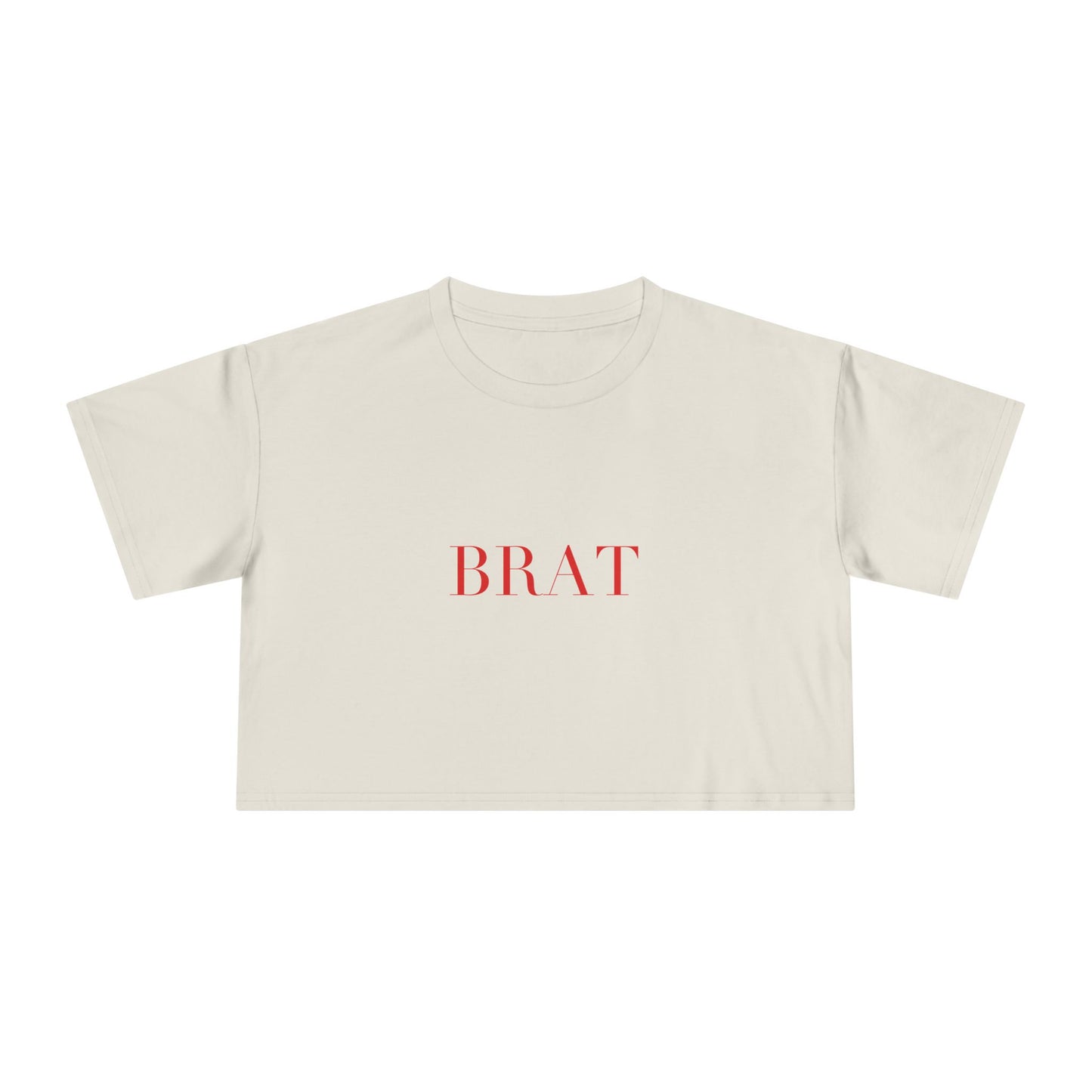 BRAT — Cursive | Crop Tee