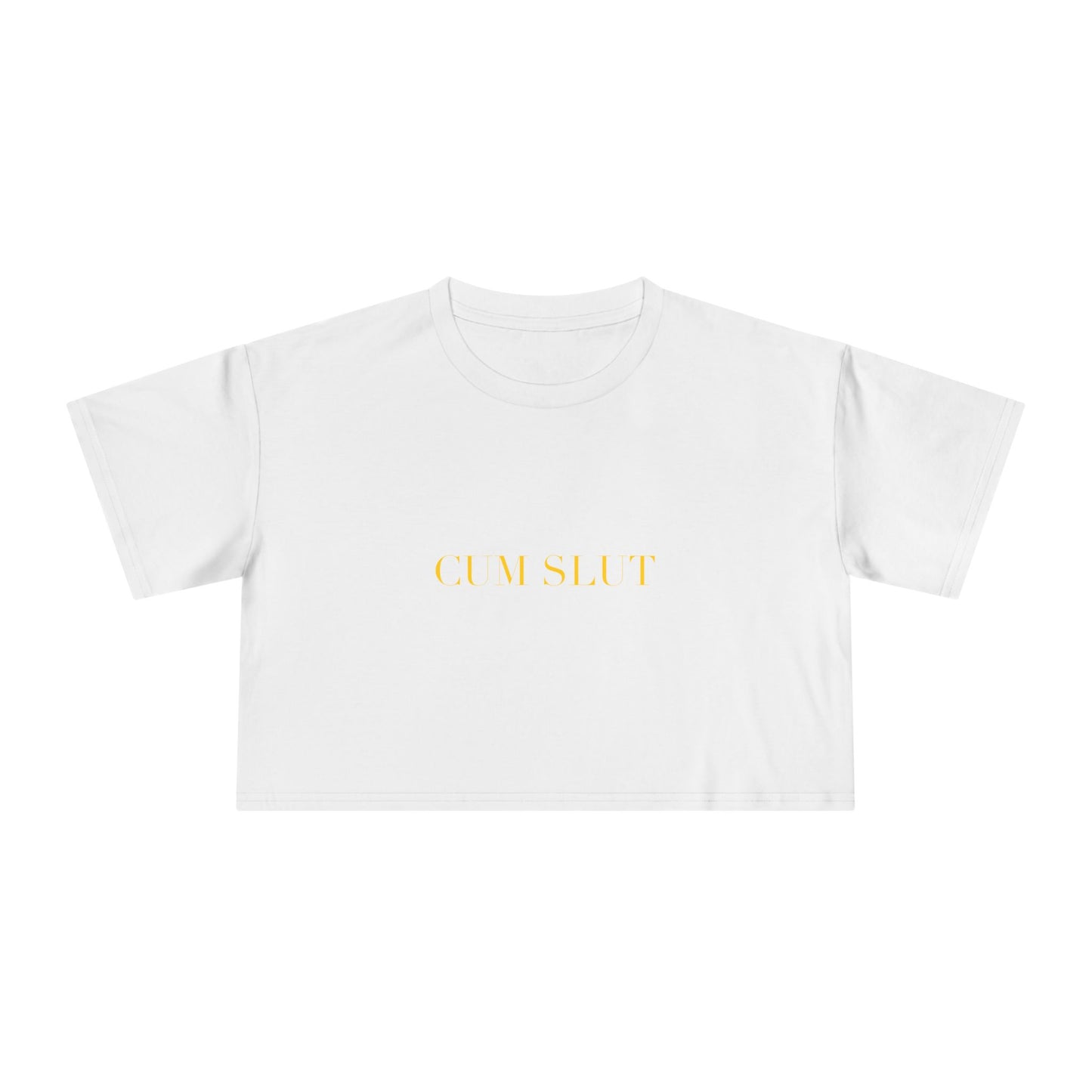 CUM SLUT — Cursive | Crop Tee