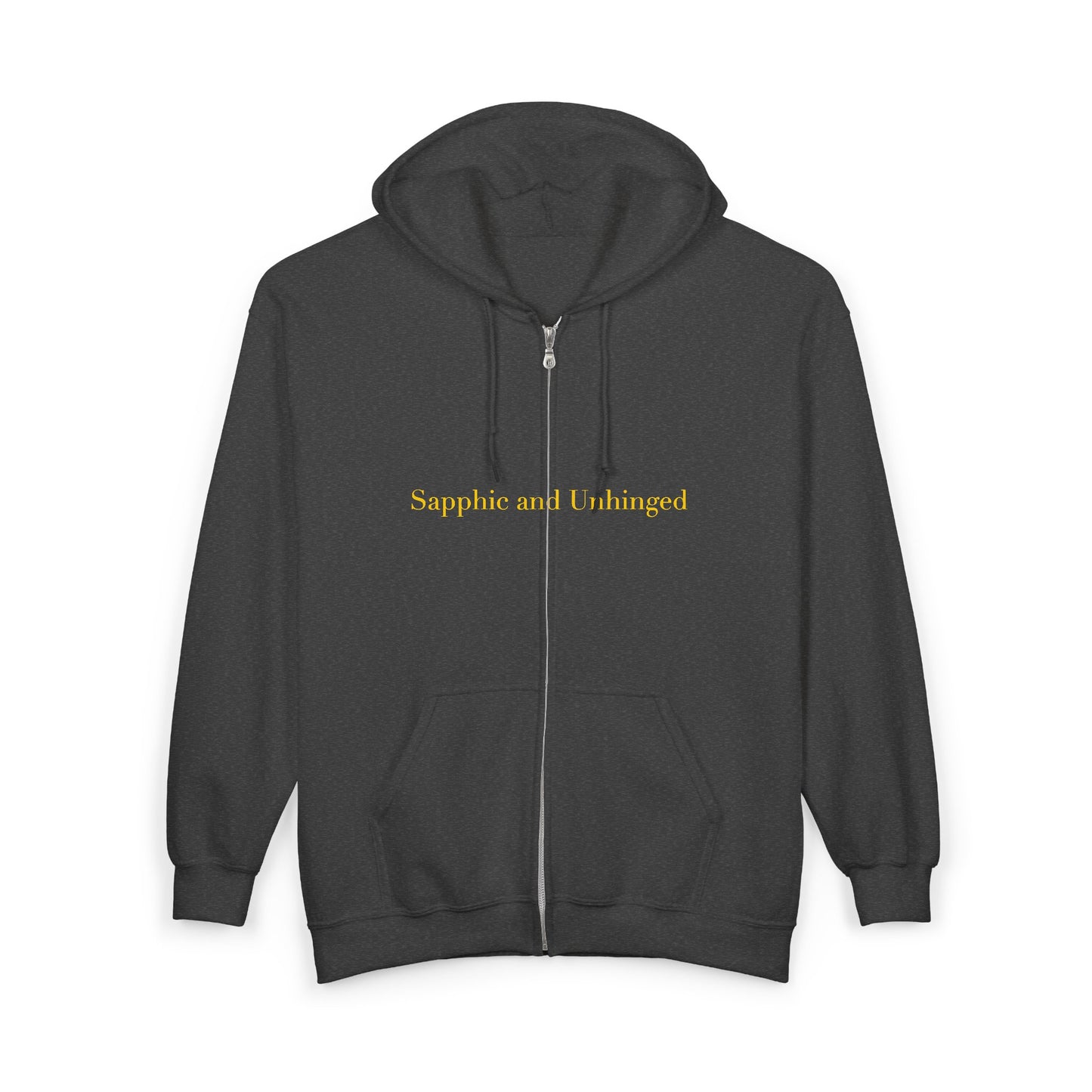 Sapphic and Unhinged — Cursive | Hoodie