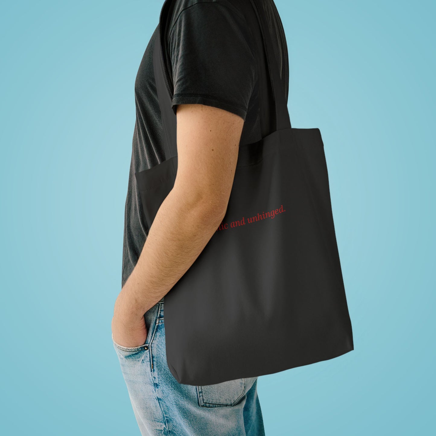 Sapphic and Unhinged — Cursive | Tote Bag
