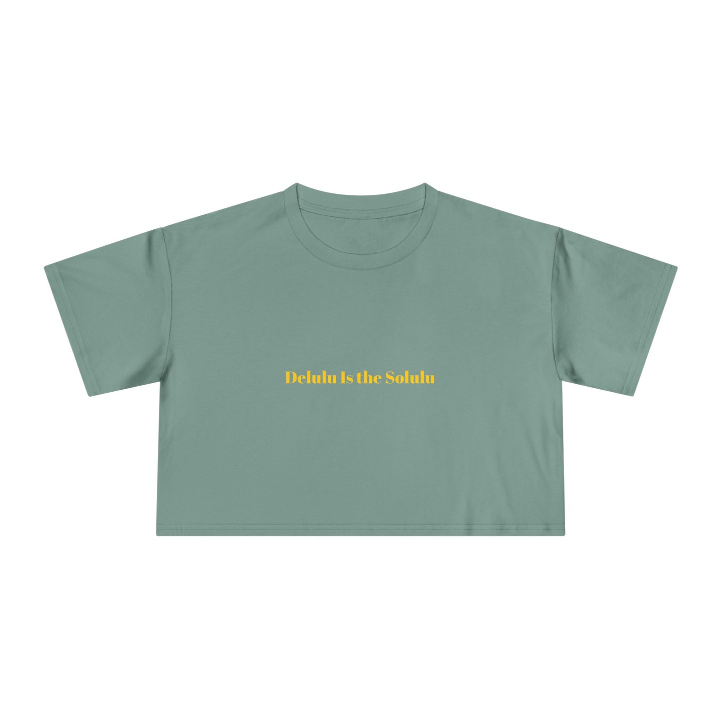 Delulu Is the Solulu — Bold | Crop Tee