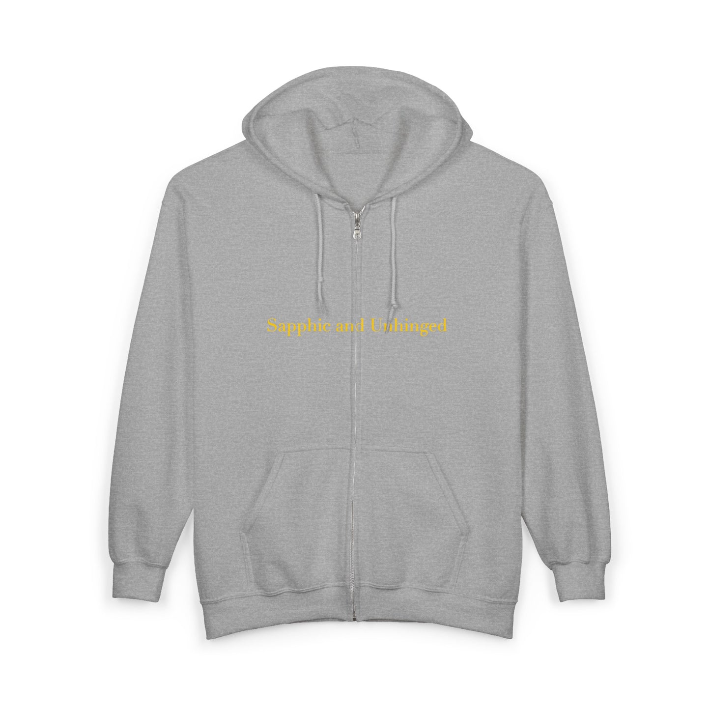 Sapphic and Unhinged — Cursive | Hoodie