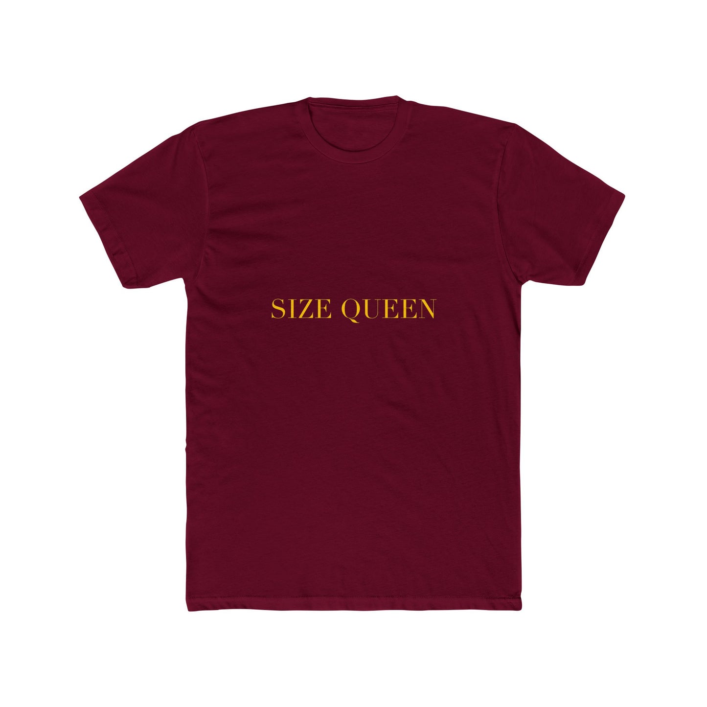 SIZE QUEEN — Cursive | Unisex Tee