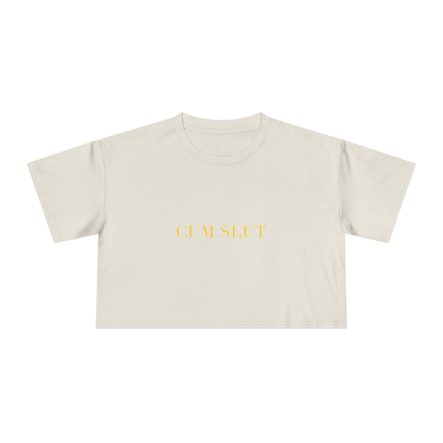 CUM SLUT — Cursive | Crop Tee