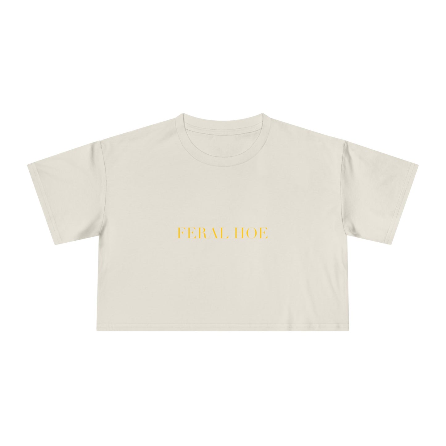 FERAL HOE — Cursive | Crop Tee