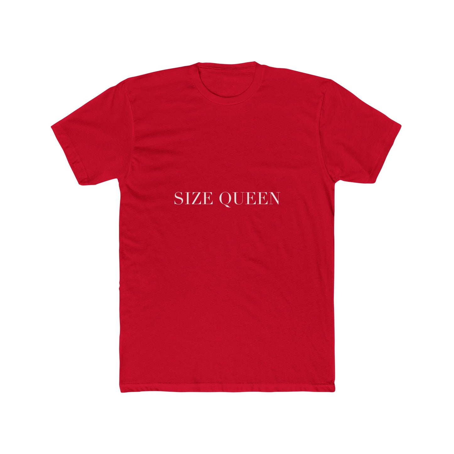 SIZE QUEEN — Cursive | Unisex Tee