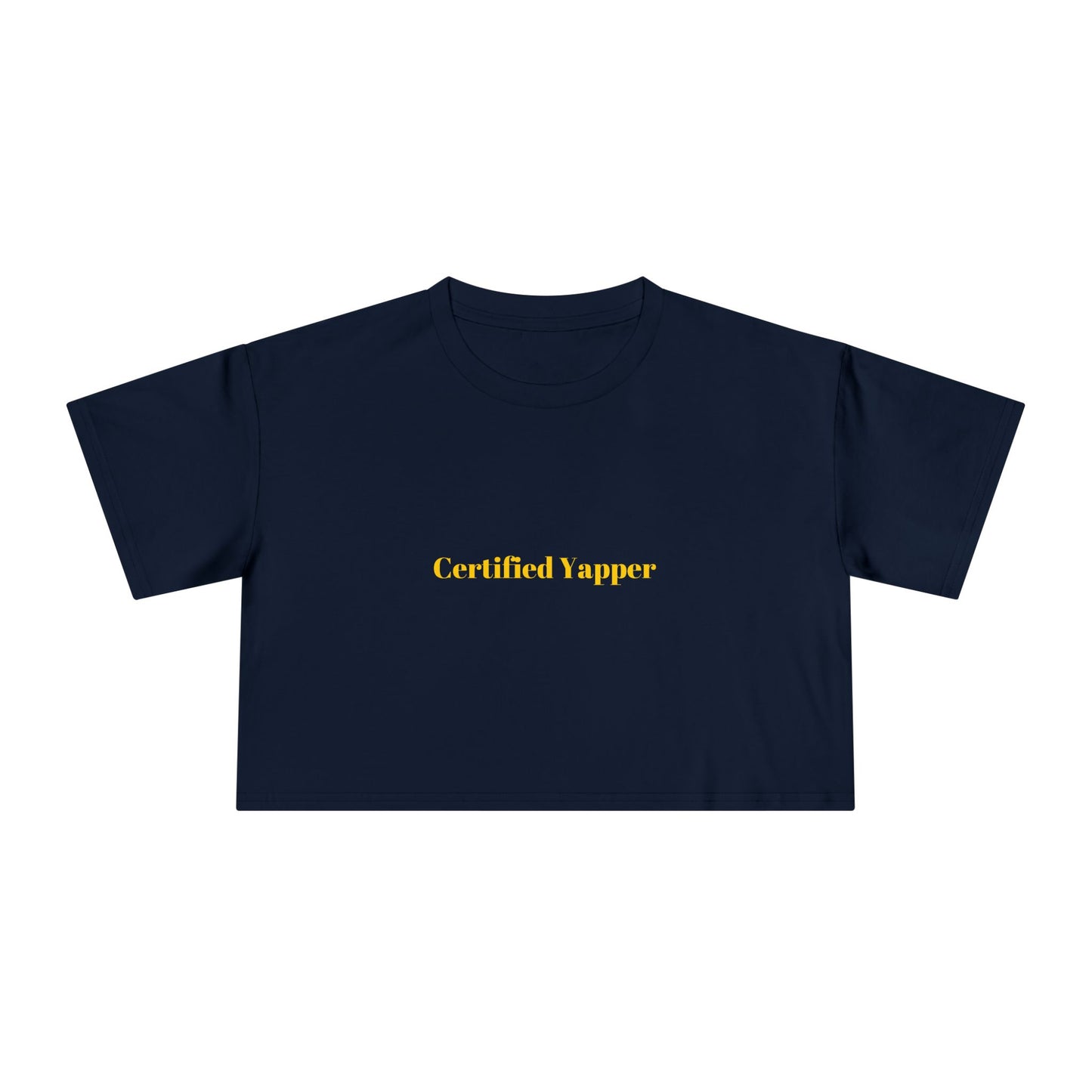 Certified Yapper — Bold | Crop Tee