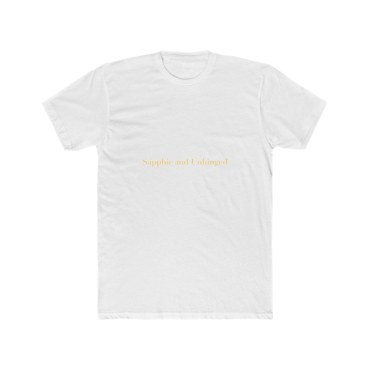 Sapphic and Unhinged — Cursive | Unisex Tee