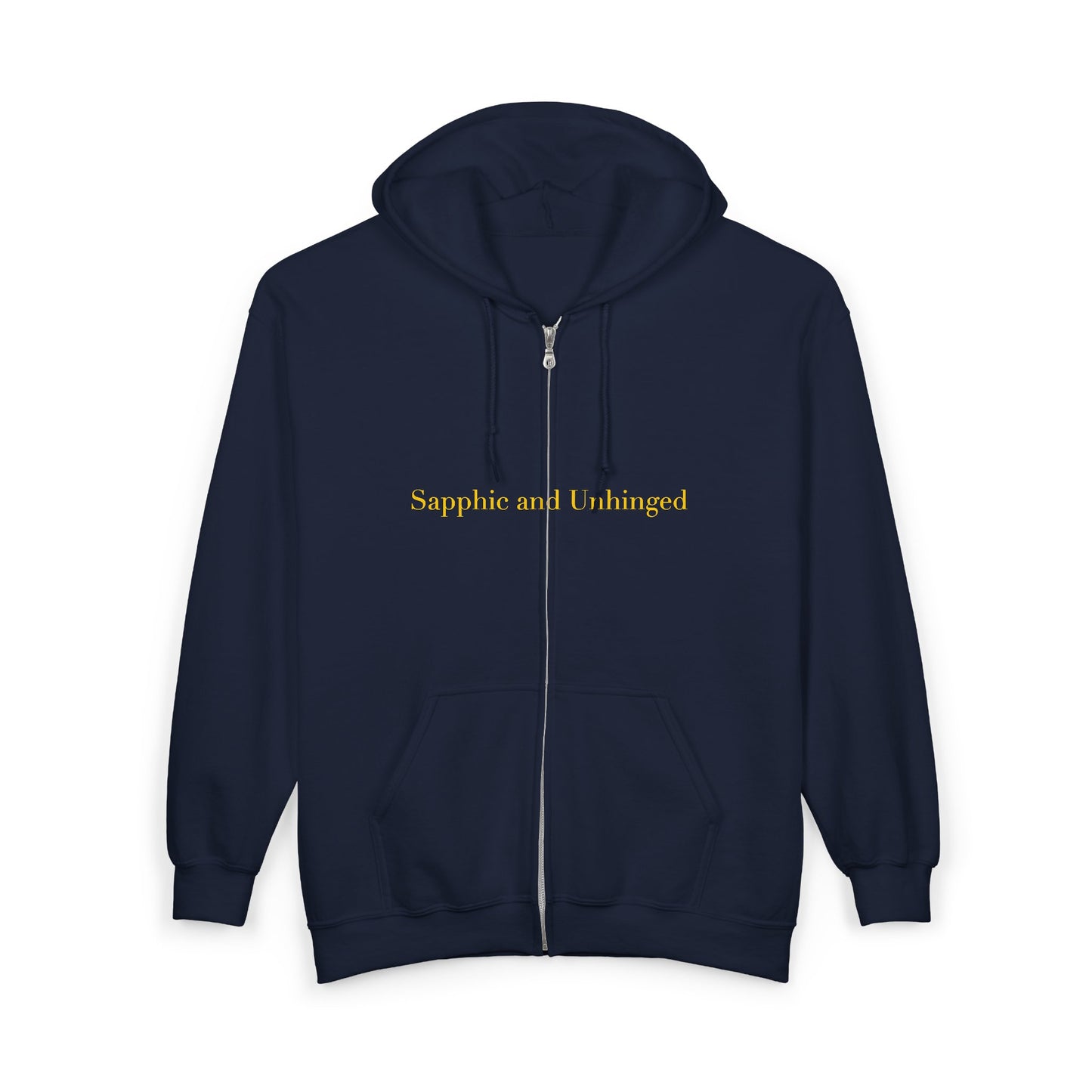 Sapphic and Unhinged — Cursive | Hoodie