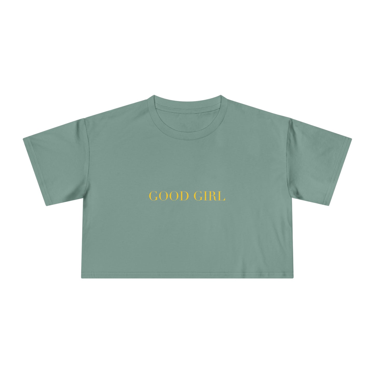 GOOD GIRL — Cursive | Crop Tee