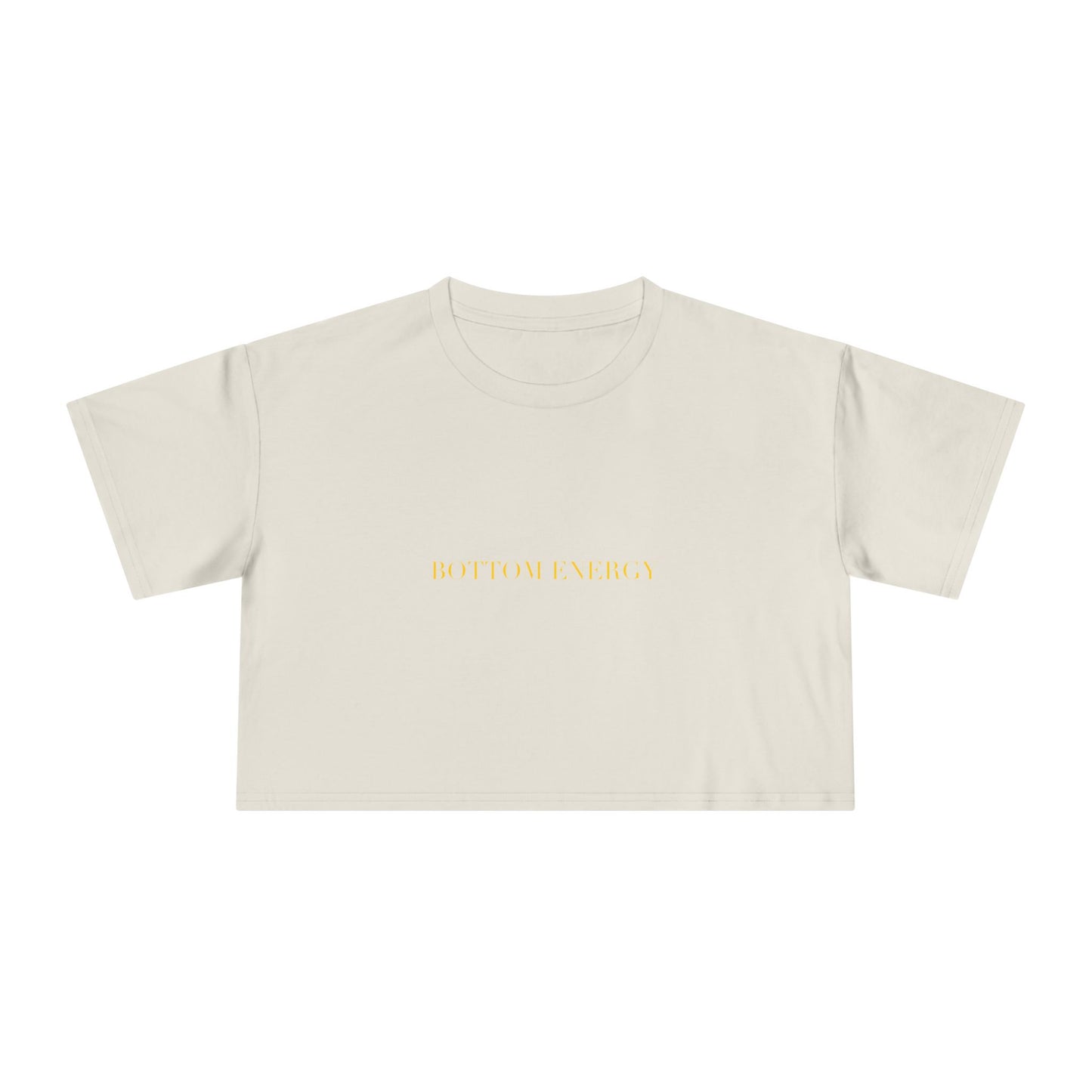 BOTTOM ENERGY — Cursive | Crop Tee