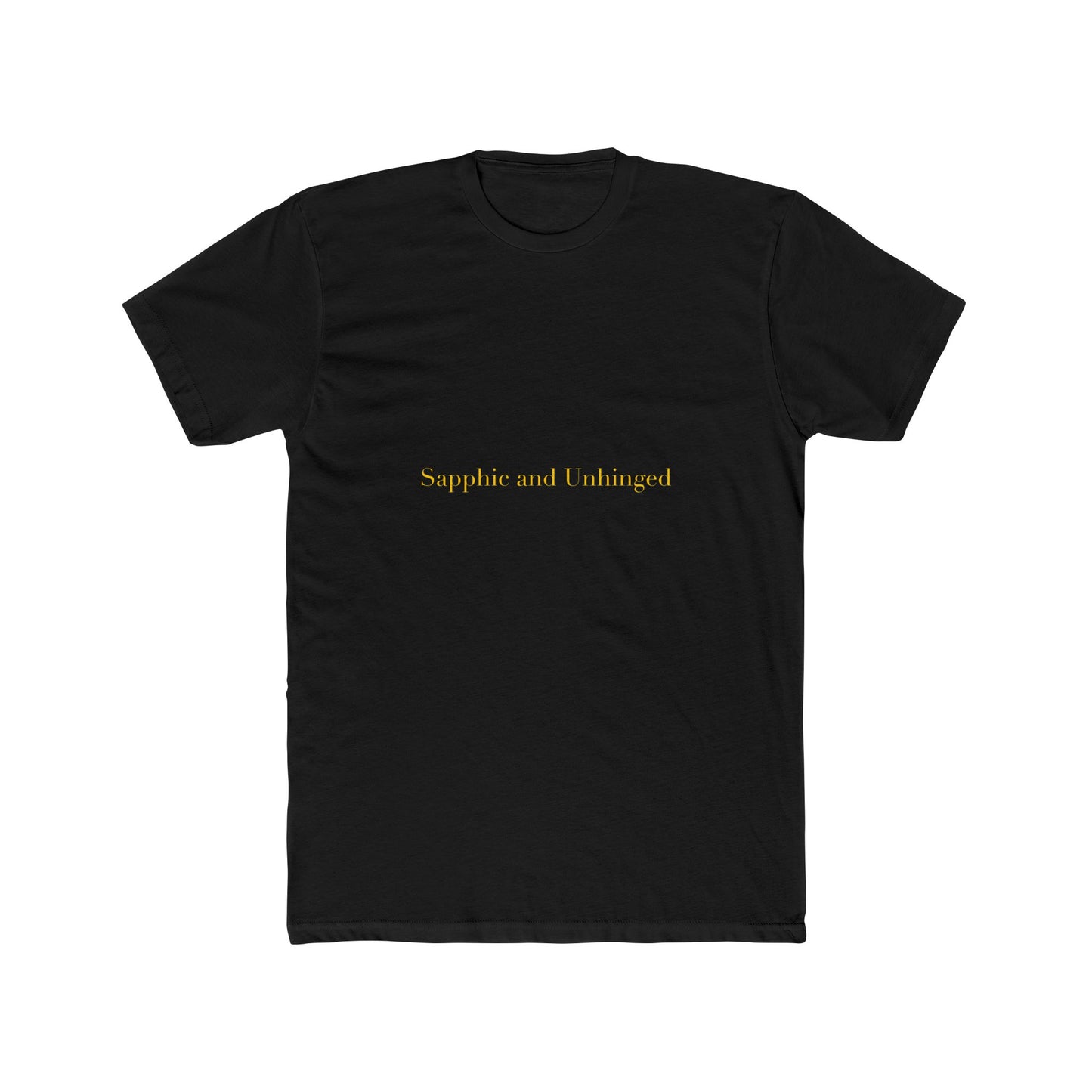 Sapphic and Unhinged — Cursive | Unisex Tee