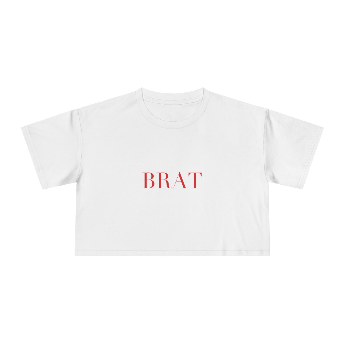 BRAT — Cursive | Crop Tee