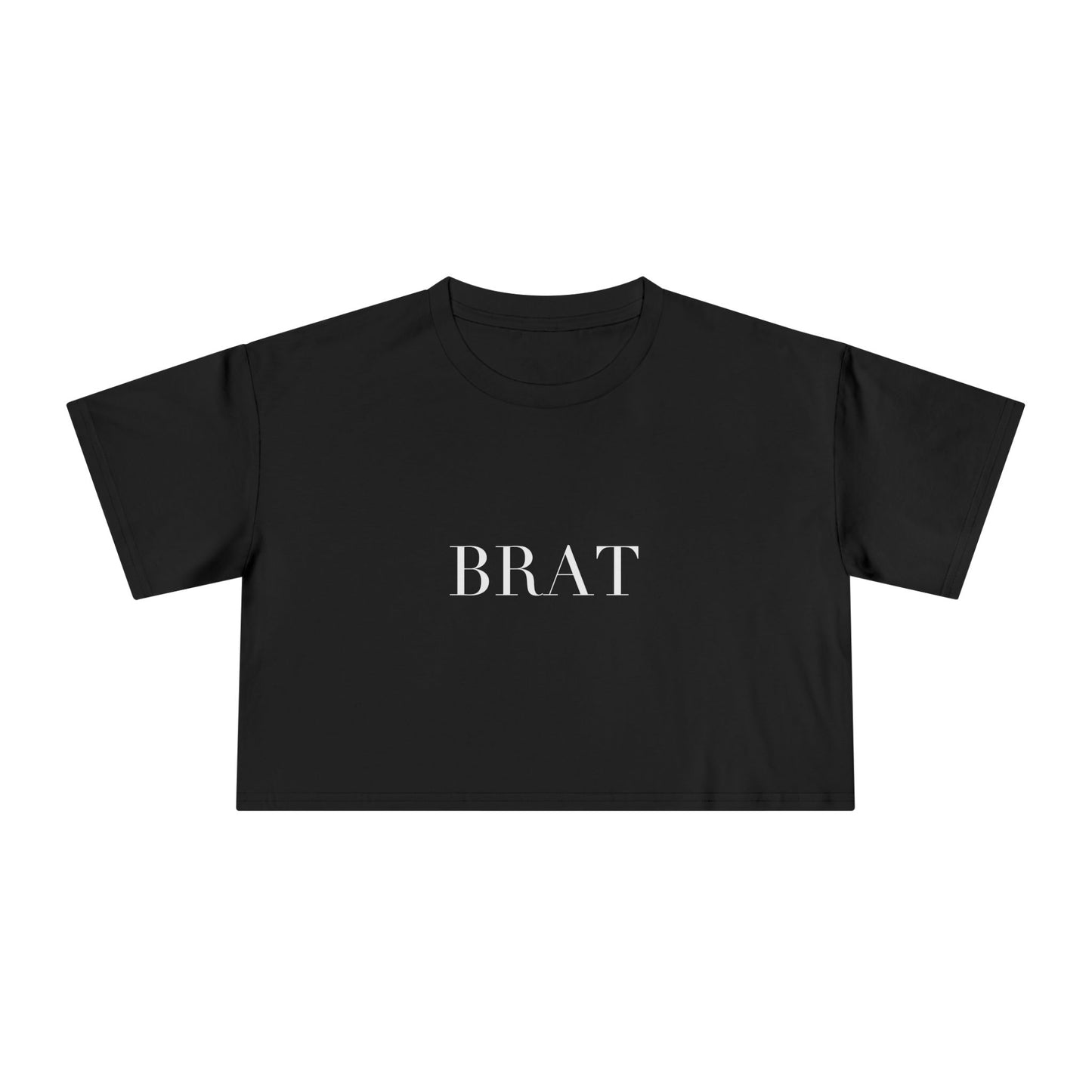 BRAT — Cursive | Crop Tee